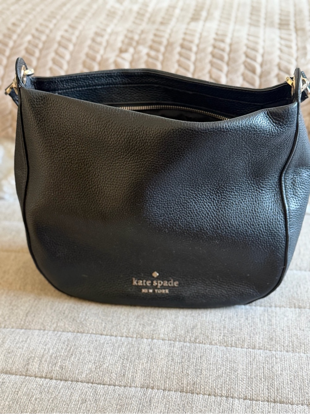 kate spade Black Pebbled Leather Shoulder Bag - Picture 7 of 10
